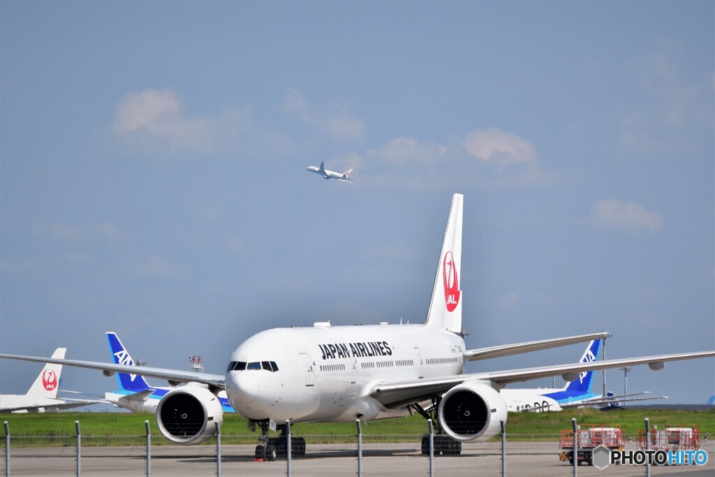 混み合う羽田空港