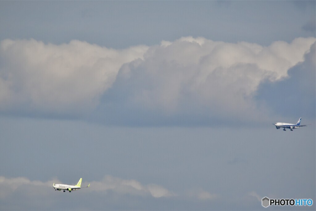 大空からの着陸