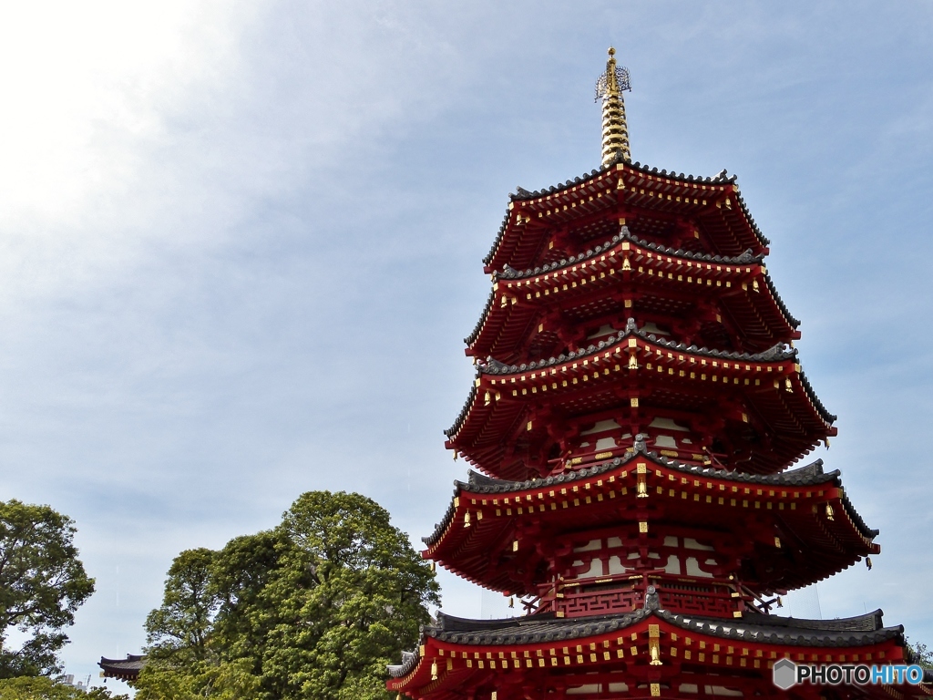 平間寺の五重塔