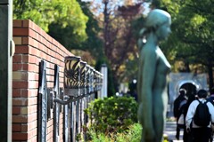 フラワーロード西の遊歩道