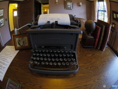 Work room with the typewriter