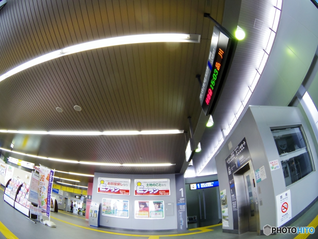 Qちゃんズの冒険・・・友部駅（ここから水戸線・・・うえいてぃんぐ）