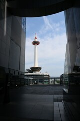 Kyoto Tower in the sum