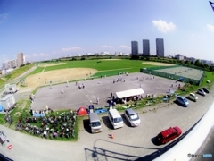 多摩川河川敷・・・東京側