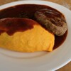 ハンバーグのっけのオムライスの・・・