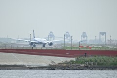 対岸の空港