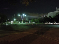 地検川崎支部の近くの駐車場