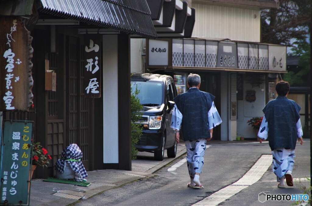 今朝の草津温泉街・・・