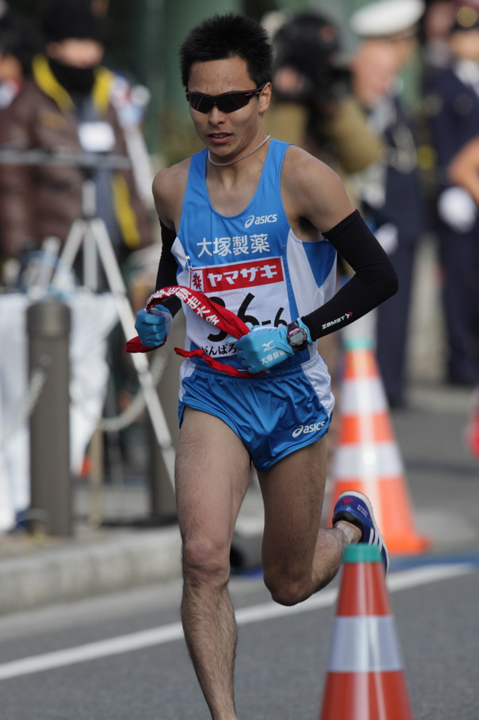 ニューイヤー駅伝２０１２　桐生市中継所