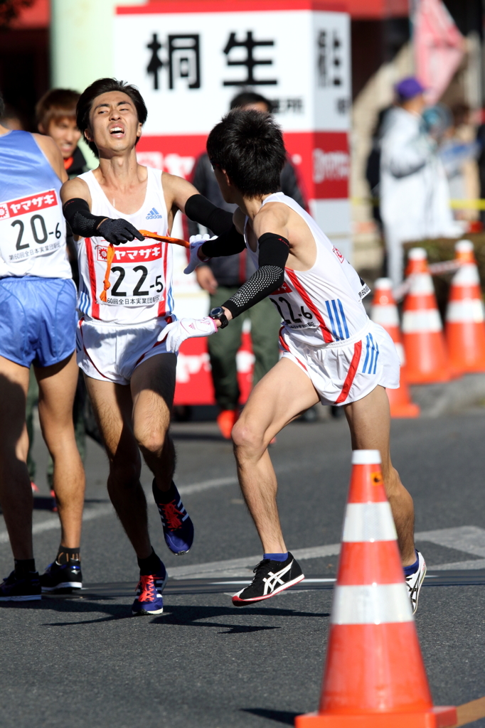 ニューイヤー駅伝2016(4/8)　於桐生中継所
