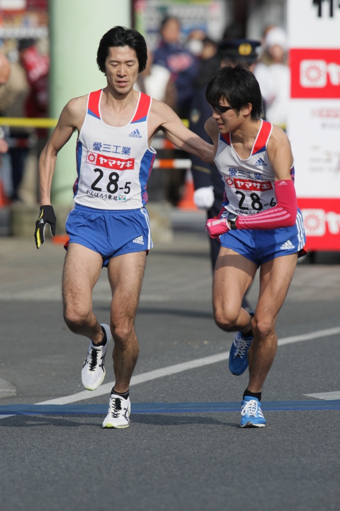ニューイヤー駅伝２０１２　桐生市中継所
