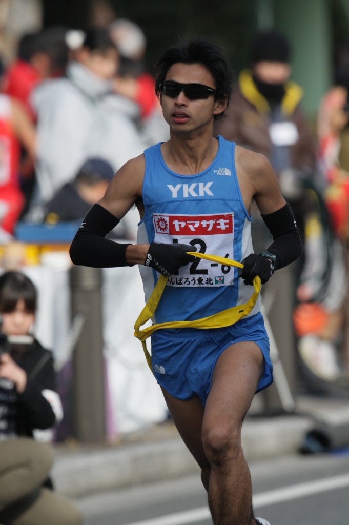 ニューイヤー駅伝２０１２　桐生市中継所