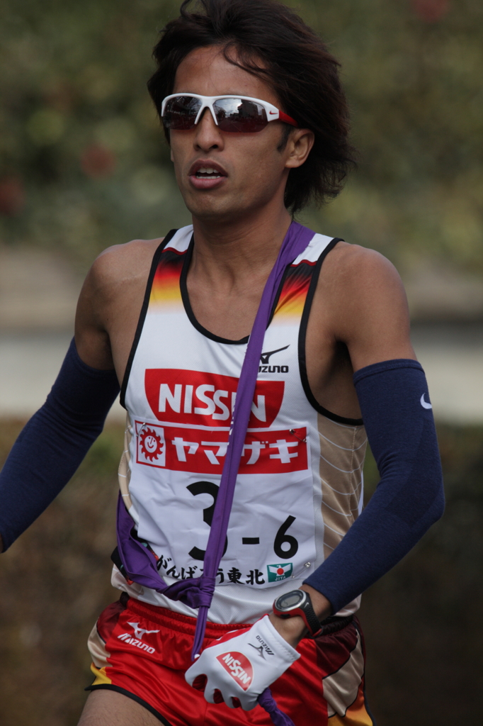 ニューイヤー駅伝２０１２　桐生市中継所
