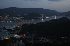 長崎市街の夜景(稲佐山山頂展望台より)