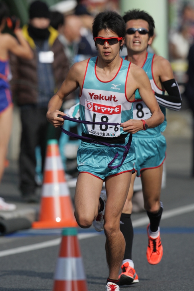 ニューイヤー駅伝２０１２　桐生市中継所