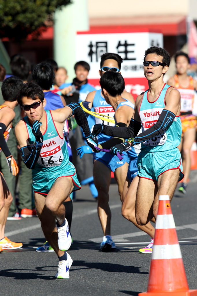 ニューイヤー駅伝2016(3/8)　於桐生中継所