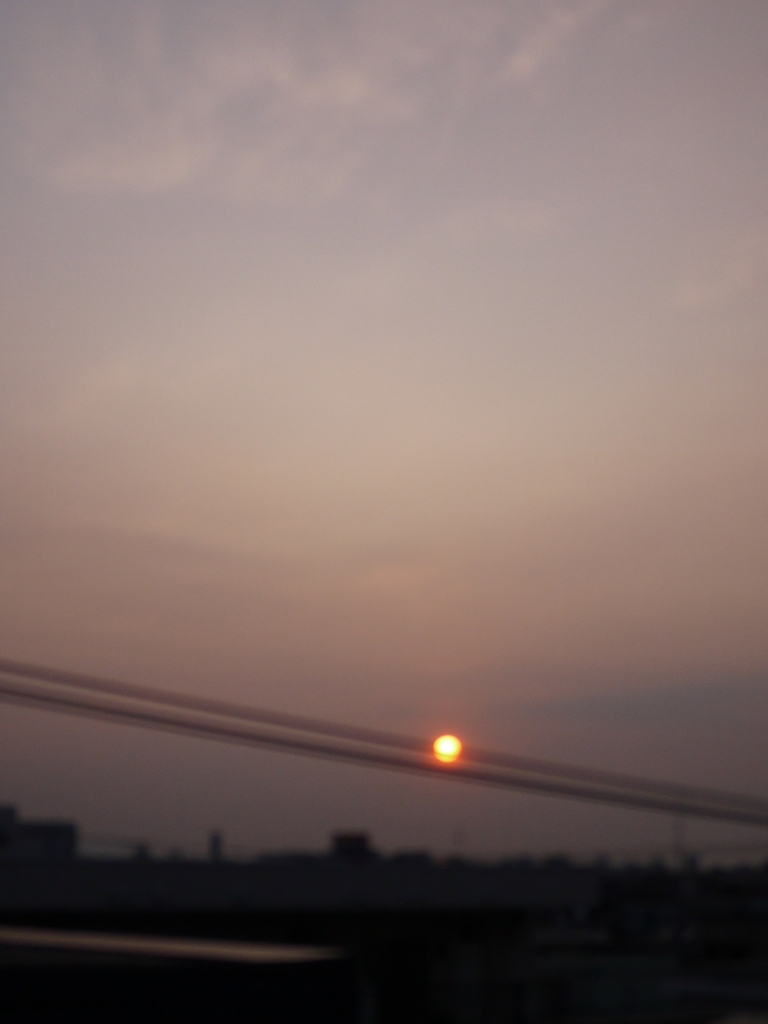 夕日のおんぷ。