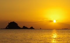 南紀古座の朝日