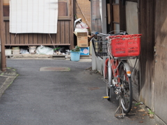 沖島と自転車