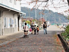 沖島と自転車