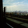 The train window of F