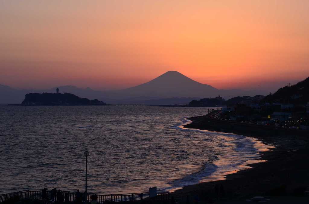 稲村ヶ崎の夕焼け