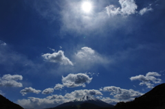 精進湖・今日の空