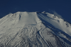 山中湖から富士山頂をのぞむ