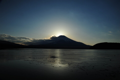 山中湖にて
