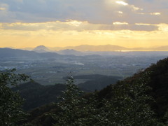 近江の夕景