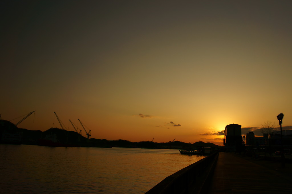 尾道水道夕景