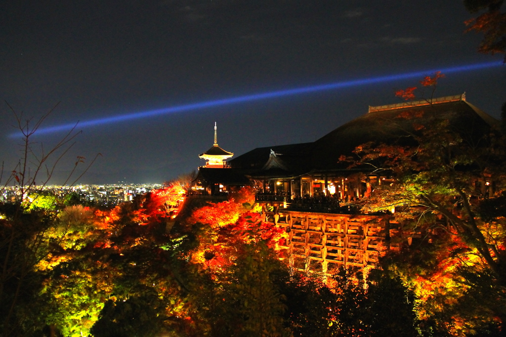 清水寺の夜