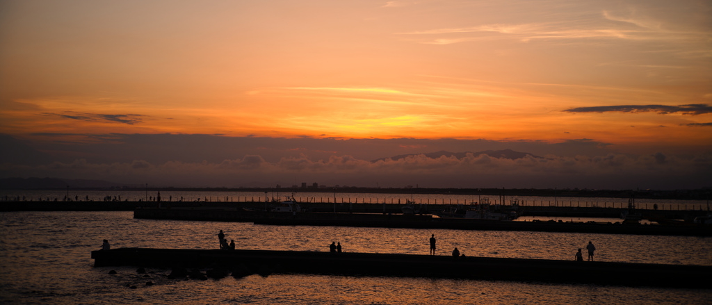 夕暮れ時の江ノ島にて 2