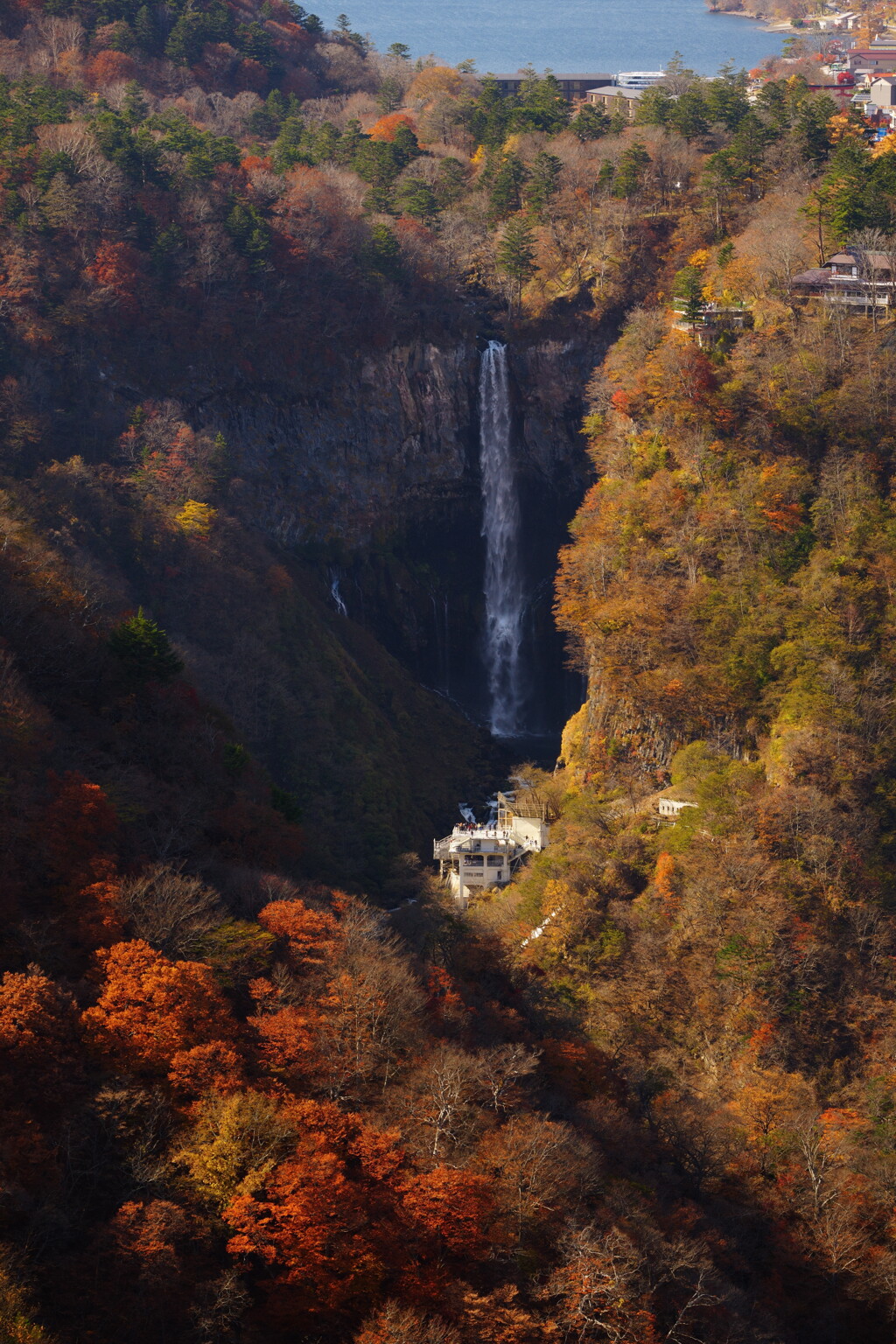 日光 明智平展望台にて 2