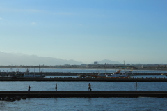 港での風景