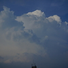 入道雲と避雷針