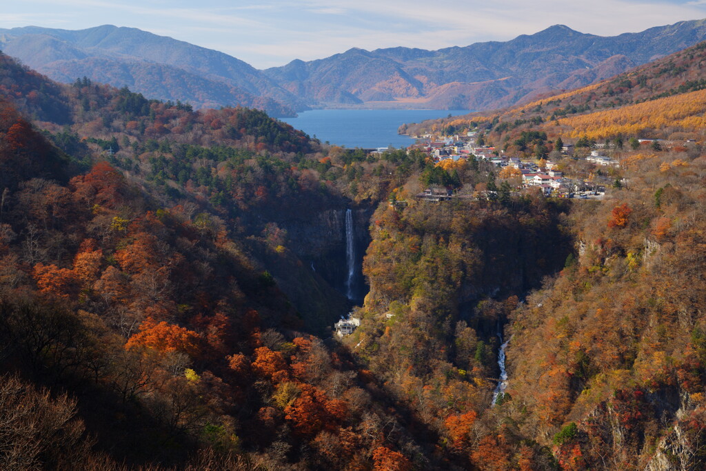 日光 明智平展望台にて 1
