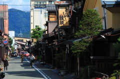 高山駅近くにて