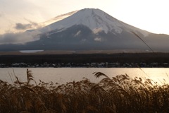 山中湖にて