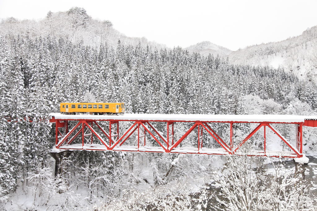 冬もなんのその。内陸縦貫鉄道は行く