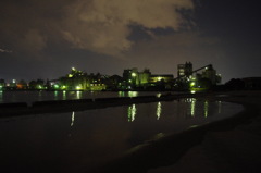 夜の工場