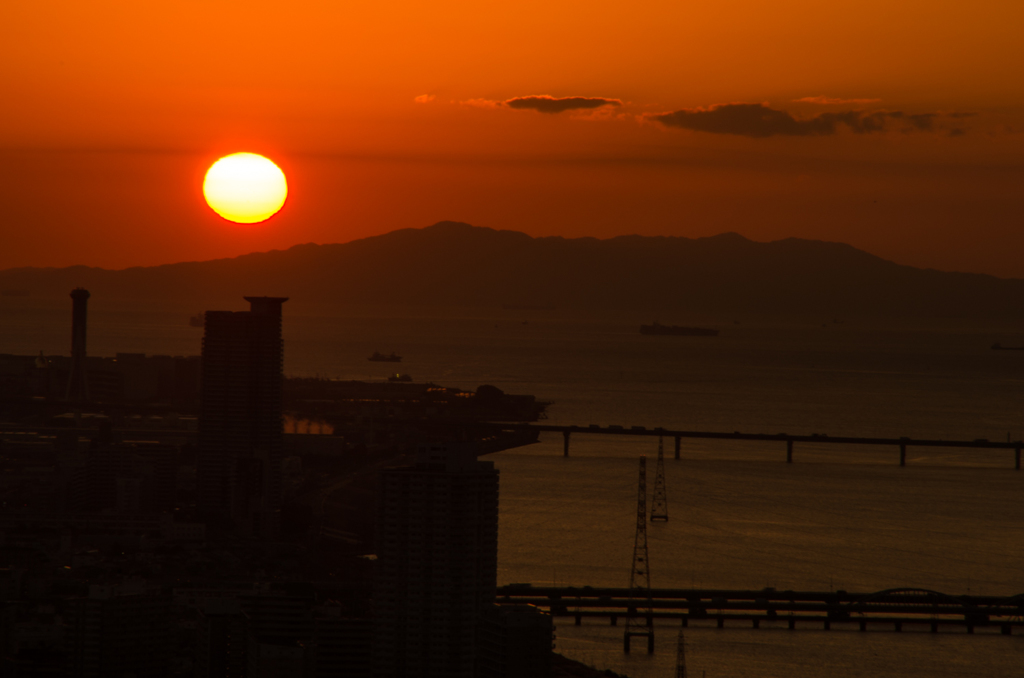 きれいな夕陽