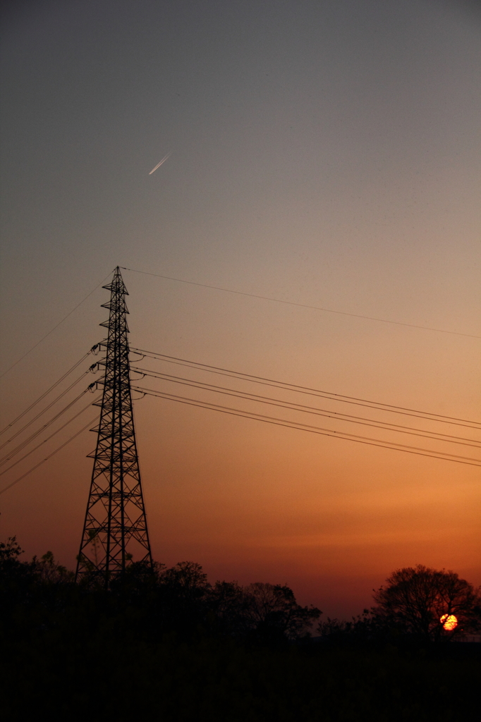 夕暮れ