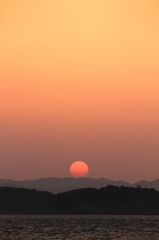 夕焼け　茜空