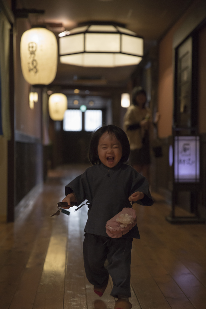 走ったらこけるよ！！