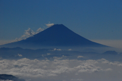 蒼い富士山