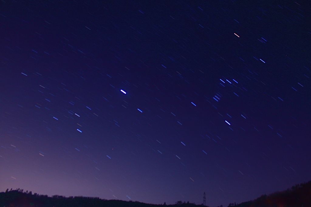 星降る夜空