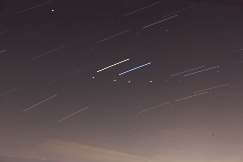 ベランダから見える星