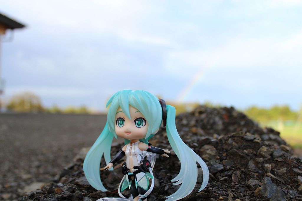 雨上がりのミクさん