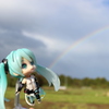 虹とミクさん